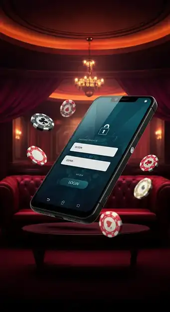 Interface de connexion sécurisée de Spin Dynasty Casino affichant les champs e-mail et mot de passe, avec logo Inclave et icône de cadenas symbolisant la protection des données.